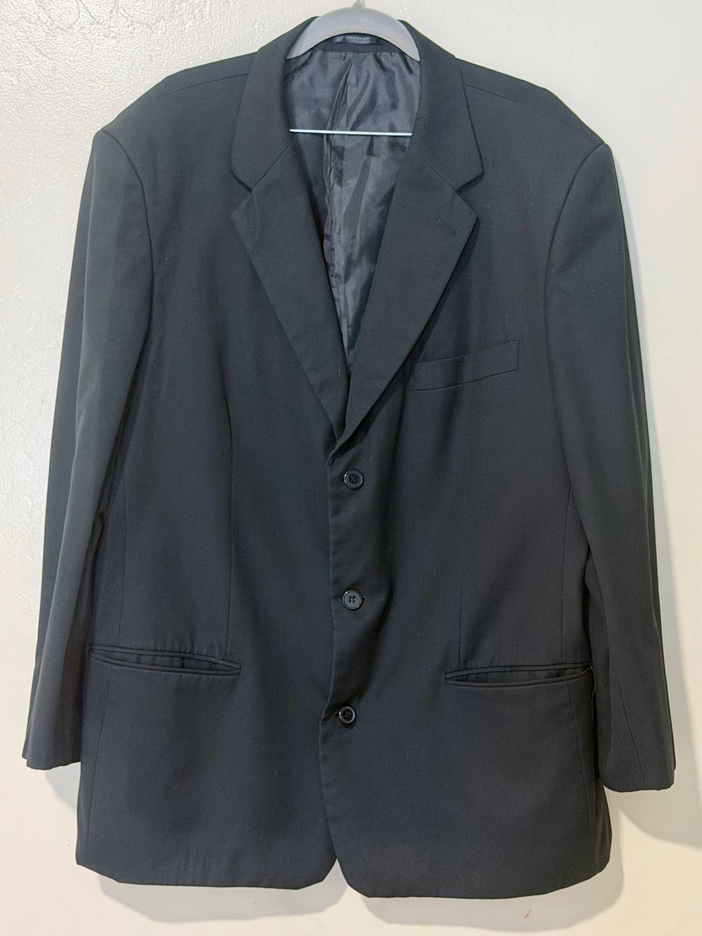Men's Black Single-Breasted Blazer - Tailored Look